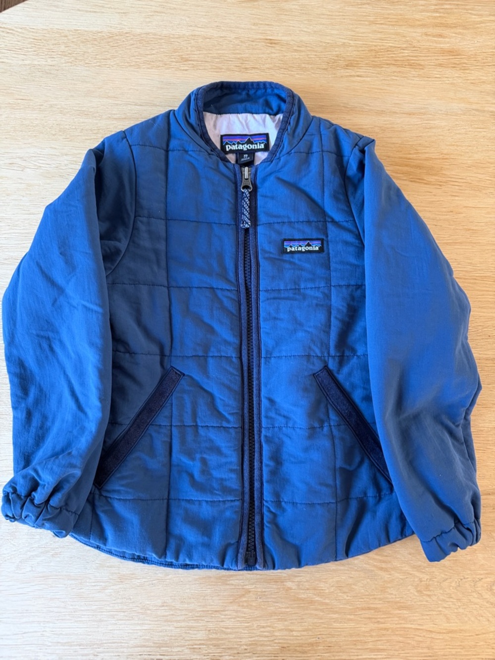 Patagonia Kids Blue Quilted Puffer Jacket